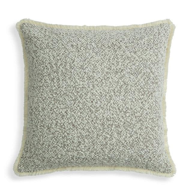 Habitat Boucle Fringed Ivory Cushion - 43x43 - gallery image 1