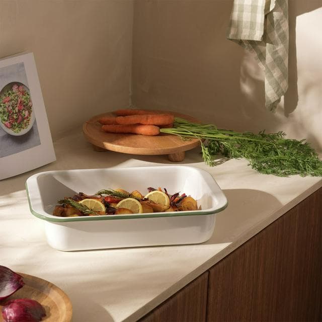 Sainsbury's Home 37cm Enamel Carbon Steel Roaster - gallery image 2