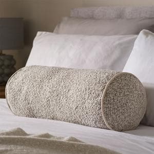 Habitat Boucle Bolster Cushion - Ivory - 20x50