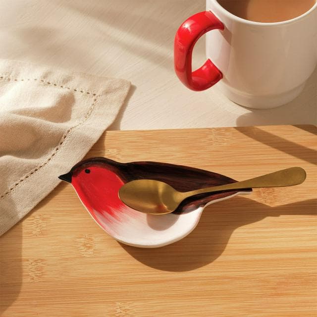 Sainsbury's Home Stoneware Robin Shaped Spoon Rest - gallery image 1