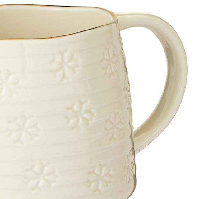 Sainsbury's Home Snowflake Mug - Beige - gallery image 2