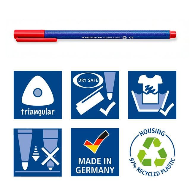 Staedtler Triplus Pack of 10 Fibre-Tip Pen - gallery image 5