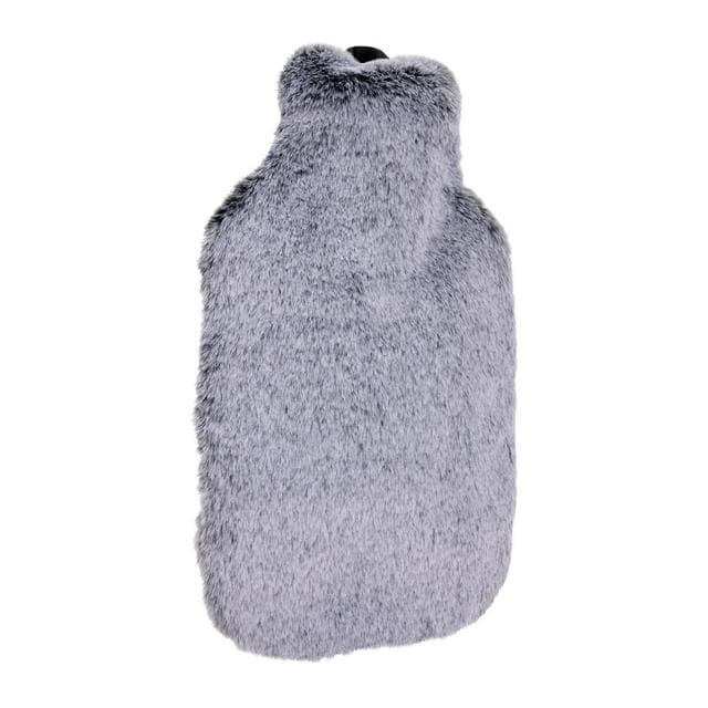 Habitat 1L Hot Water Bottle with Grey Faux Fur Cover - gallery image 4