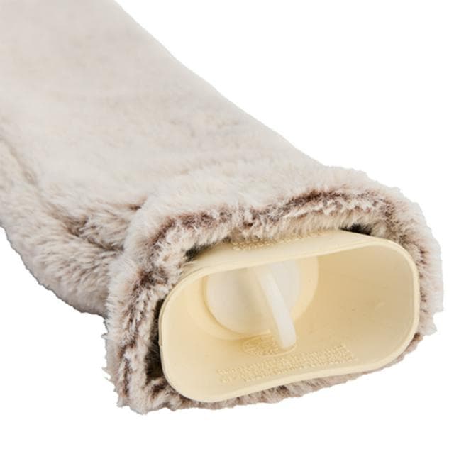 Habitat 2.2L Hot Water Bottle with White Faux Fur Cover - gallery image 4