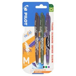 Pilot Pack of 3 FriXion School Colours Ball Pen