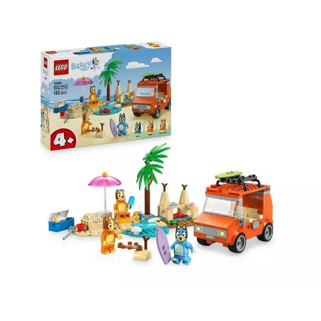 Lego Bluey - Bluey's Beach & Family Car Trip Toy Set 11202 - gallery image 1