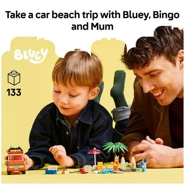 Lego Bluey - Bluey's Beach & Family Car Trip Toy Set 11202 - gallery image 3