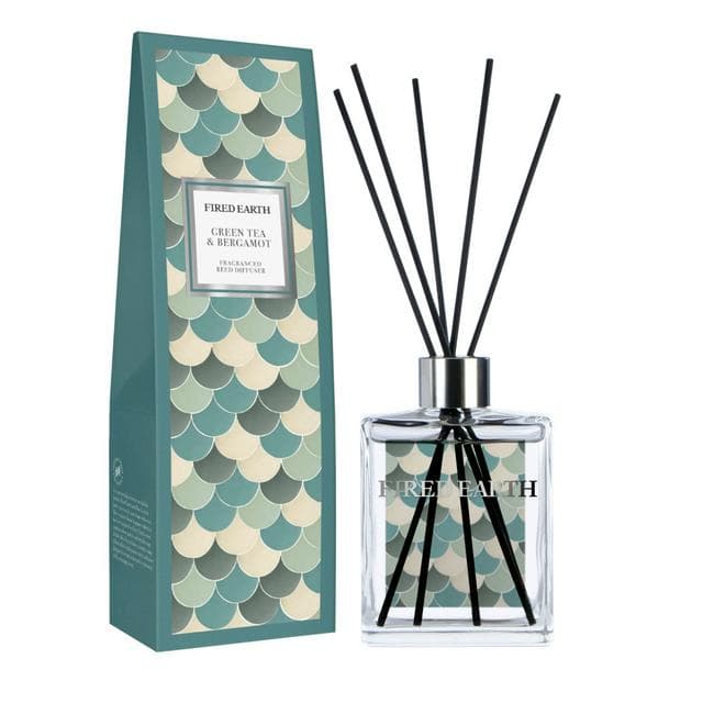 Wax Lyrical 180ml Fired Earth Diffuser - Green Tea & Bergamot - gallery image 2