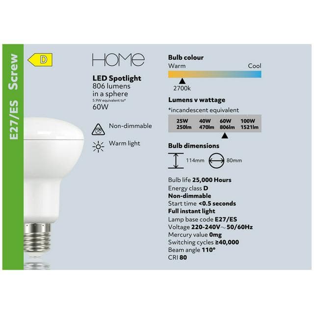 Home Led Spotlight R80 Es - gallery image 4