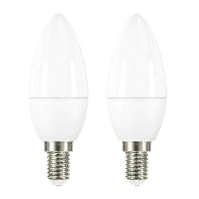 Sainsbury's Home Pack of 2 LED Frosted Candle Small Edison Screw Light Bulbs - 40w  - gallery image 1