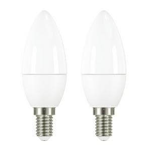 Sainsbury's Home Pack of 2 LED Frosted Candle Small Edison Screw Light Bulbs - 40w