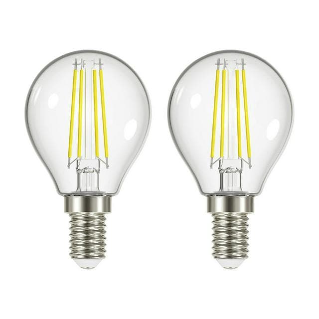 Sainsbury's Home Pack of 2 LED Filament Globe Small Edison Screw Light Bulbs - 40w - gallery image 1