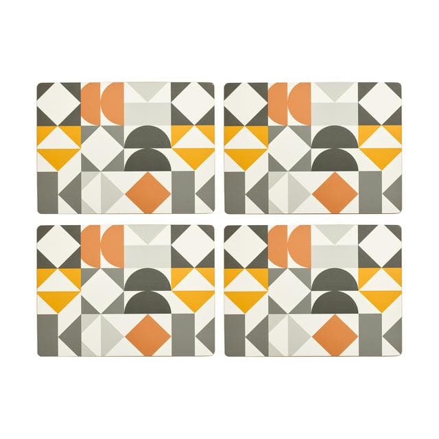Sainsbury's Home Pack of 4 Geo Corkback Placemats - gallery image 1
