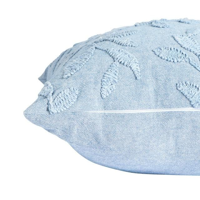 Sainsbury's Home Washed Embroidery Cushion - Blue - 50x50 - gallery image 3