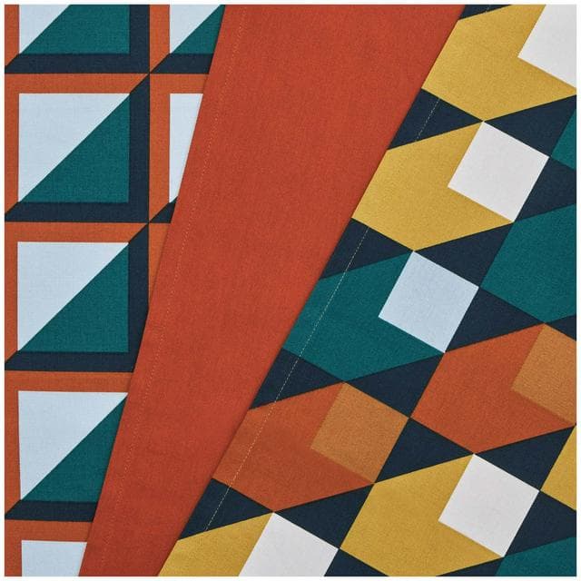 Habitat Pack of 3 Geo Cube Tea Towels - gallery image 2