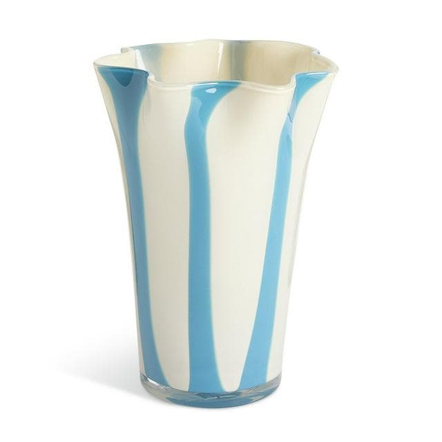 Habitat Milk Glass Handkerchief Blue Stripe - gallery image 1