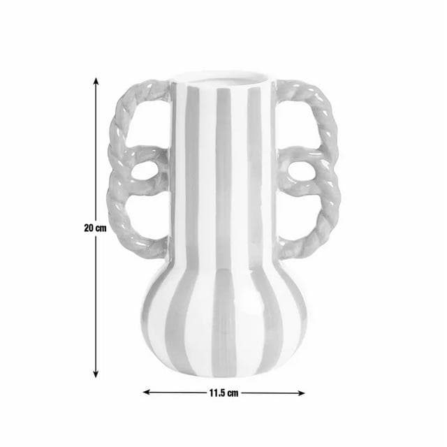 Habitat Stripe Vase With Wavy Handles - gallery image 5