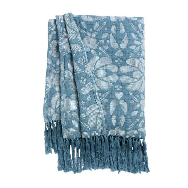 Habitat Folk Floral Throw - 125x150 - gallery image 2