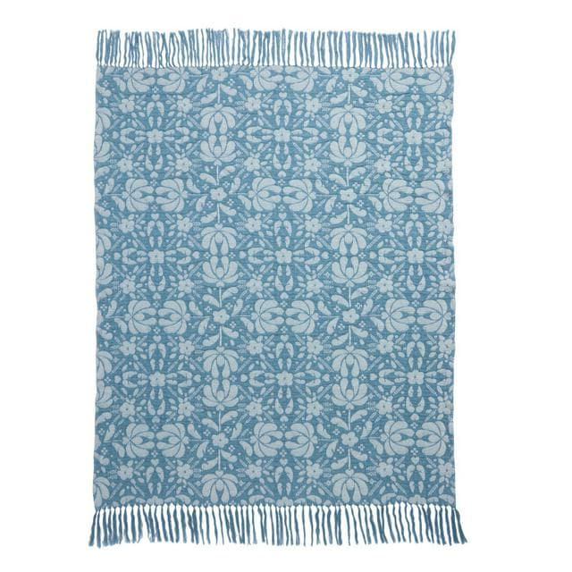 Habitat Folk Floral Throw - 125x150 - gallery image 5