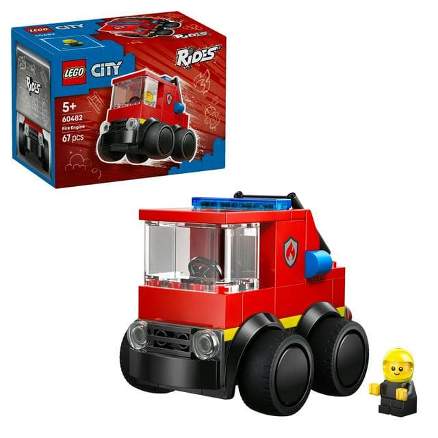 LEGO City Rides Fire Engine Toy Building Set 60482 - gallery image 1