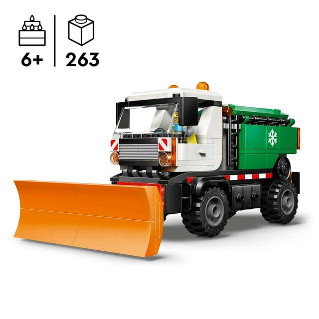 LEGO City Snowplough Truck Toy Building Set 60490 - gallery image 2