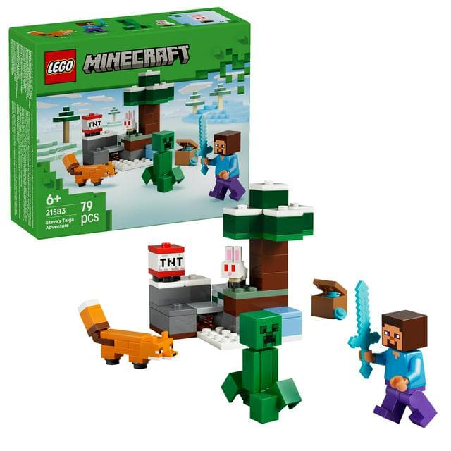 Lego Minecraft Steve’s Taiga Adventure Toy 21583 - gallery image 1