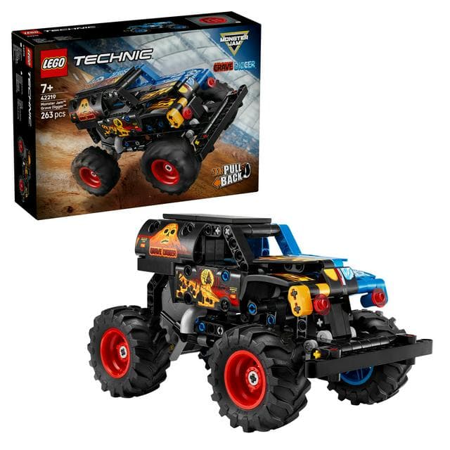 LEGO Technic Monster Jam Grave Digger Fire & Ice Truck Toy 42219 - gallery image 1