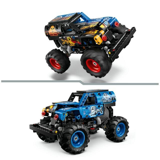 LEGO Technic Monster Jam Grave Digger Fire & Ice Truck Toy 42219 - gallery image 3