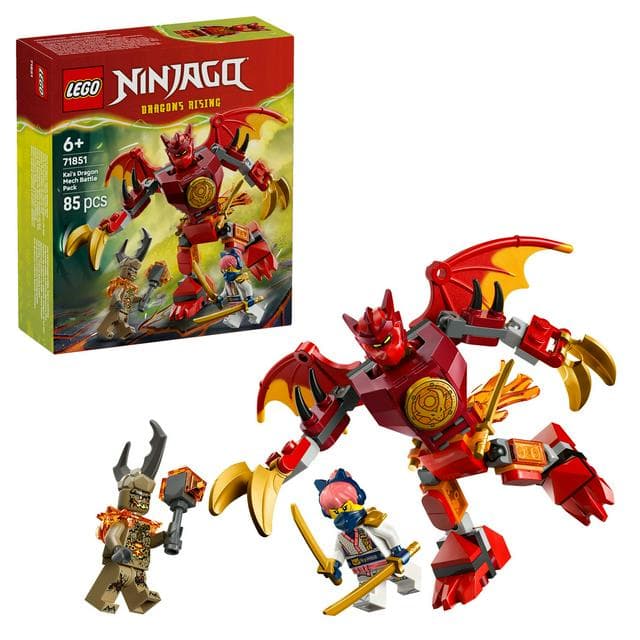 LEGO Ninjago Kai's Dragon Mech Battle Pack Toy 71851 - gallery image 1