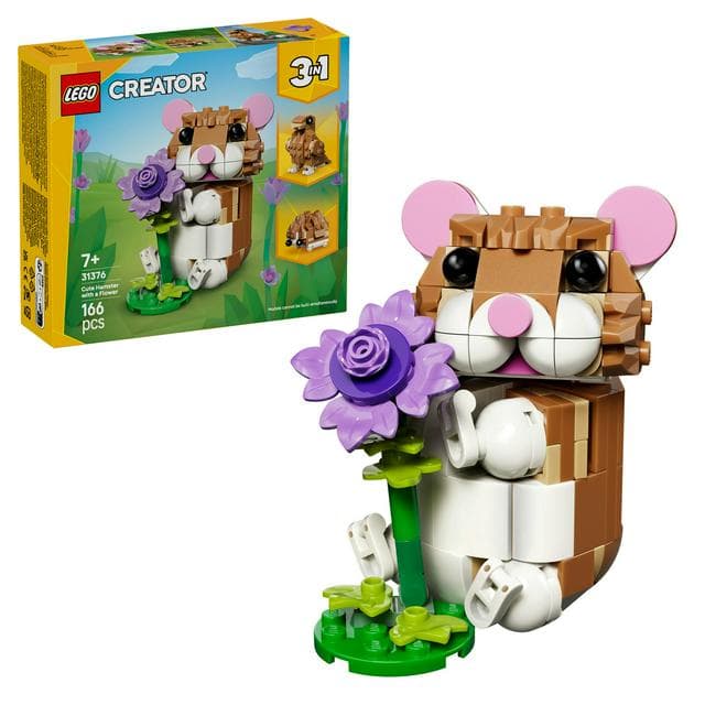 LEGO Creator 3 in 1 Cute Hamster With a Flower 31376 - gallery image 1