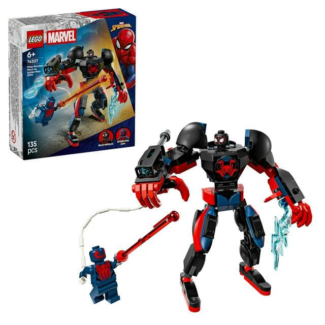 LEGO Marvel Miles Morales Mech vs. Spider-Man Building Toy 2099 - gallery image 1