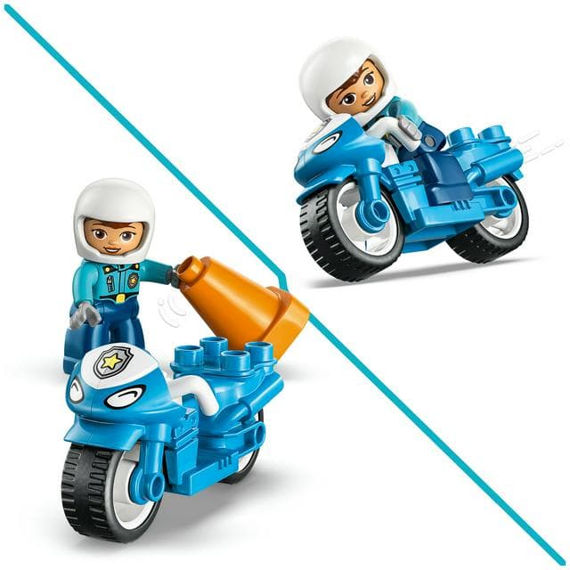 LEGO Duplo Blue Police Motorcycle Toy 10471 - gallery image 3