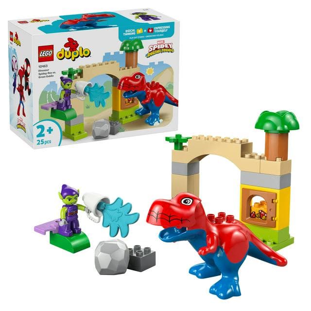 LEGO Duplo Marvel Dinosaur Spidey-Rex vs. Green Goblin Building Toy 10463 - gallery image 1