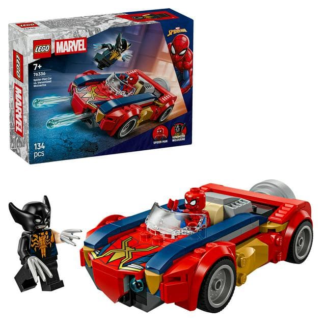 LEGO Marvel Spider-Man Car vs. Venomized Wolverine Building Toy 76336 - gallery image 1