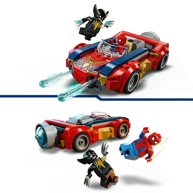 LEGO Marvel Spider-Man Car vs. Venomized Wolverine Building Toy 76336 - gallery image 3