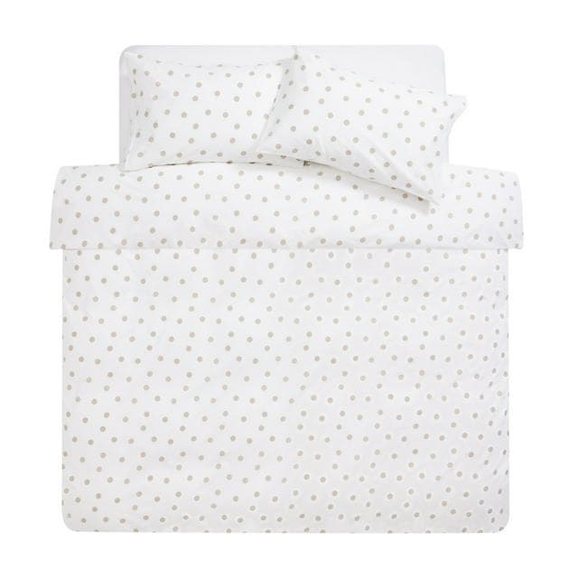 Habitat Monochrome Natural Spot Bedset - King - gallery image 3