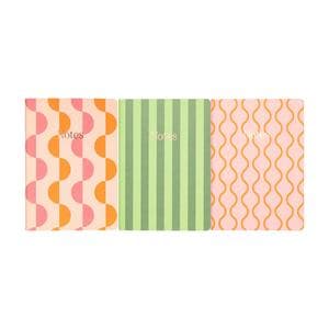 Sainsbury's Home Pack of 3 Retro A5 Notebooks