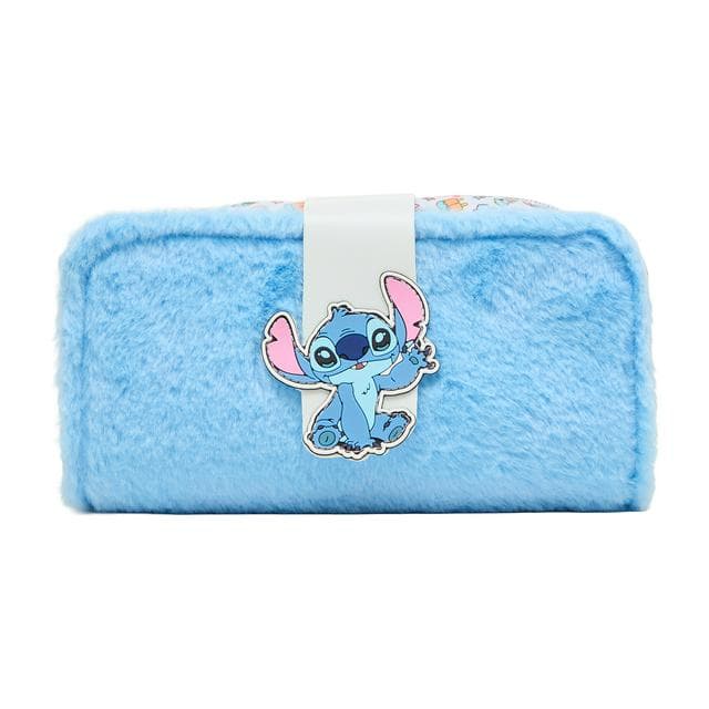 Disney Stitch Faux Fur Pencil Bag - gallery image 1