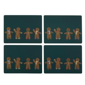 Sainsbury's Home Pack of 4 Novelty Gingerbread Placemats