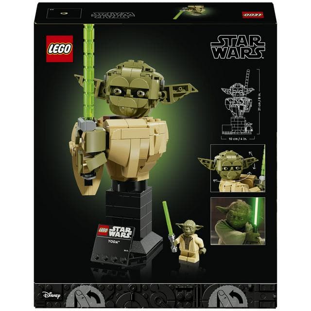 Lego Star Wars Yoda Bust Model Kit Building Kit For Adults 75438 - gallery image 5