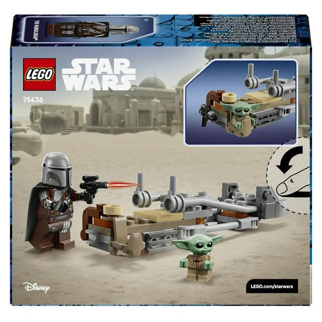Lego Star Wars The Mandalorian & Grogu’s Speeder Bike Toy 75436 - gallery image 5
