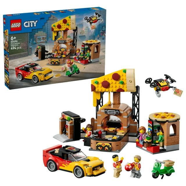 Lego City Pizza Delivery Experience With Vehicles Playset 60496 - gallery image 1