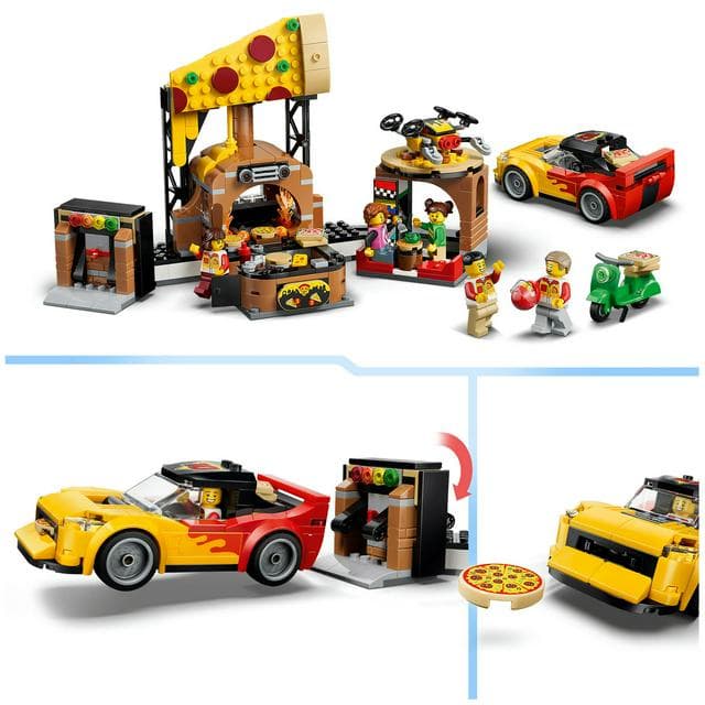 Lego City Pizza Delivery Experience With Vehicles Playset 60496 - gallery image 3