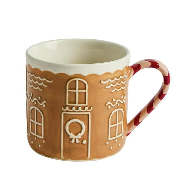 Sainsbury's Home Novelty Gingerbread House Shaped Mug - gallery image 1