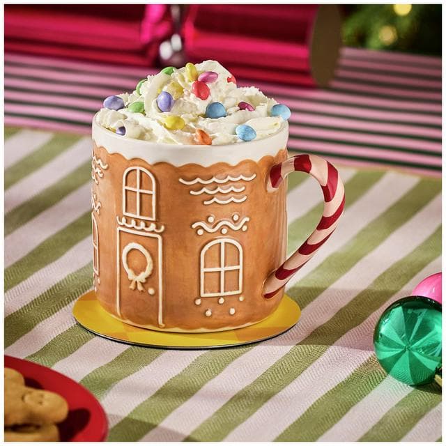 Sainsbury's Home Novelty Gingerbread House Shaped Mug - gallery image 5