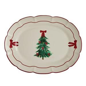 Sainsbury's Home Bows & Tree Christmas Platter