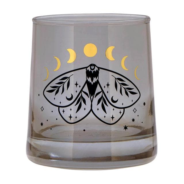 Sainsbury's Home Luna Moth Glass Tumbler - gallery image 1