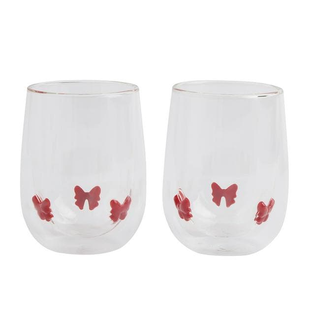 Sainsbury's Home Pack of 2 Bow Icon Glass - gallery image 1