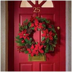 SAL Gifting XL Poinsettia Wreath
