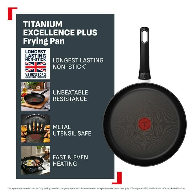 Tefal Titanium Excellence Plus Frying Pan - 28cm - gallery image 2